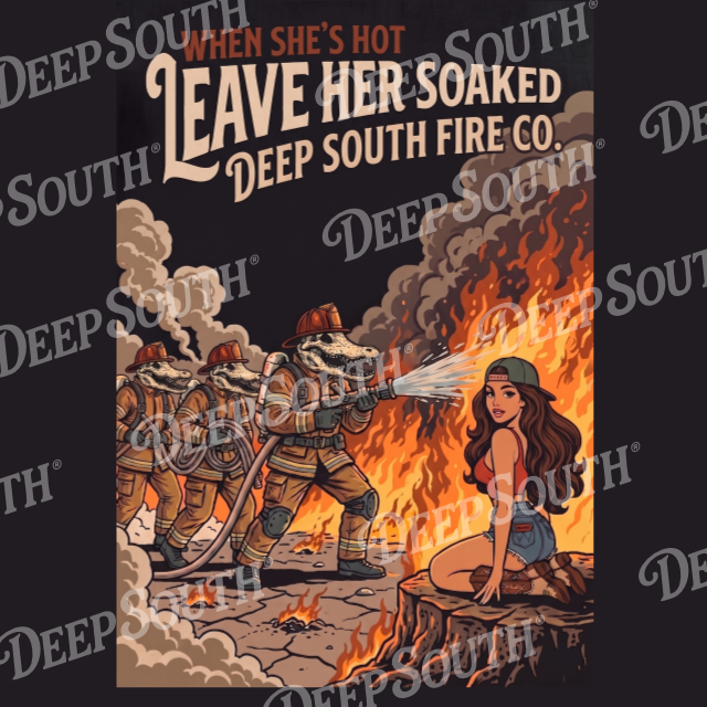 Deep South® Fire Co. - Leave Her Soaked Tee - Image 3
